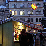 Romantischer Weihnachtsmarkt Anno 1900 auf dem Neumarkt in Dresden